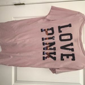 Victoria’s Secret pink bling v-neck